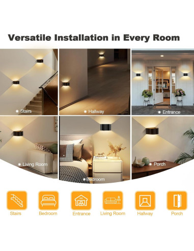 Luz de Pared LED Audor con Sensor de Movimiento 5000mAh