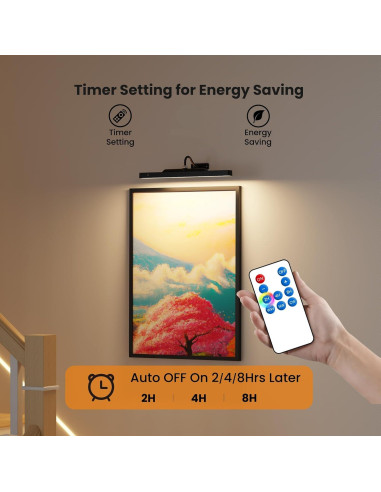 Luz de Imagen Recargable Hinersound 40.64cm con Control Remoto