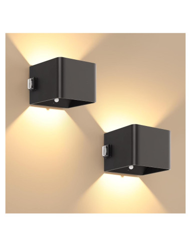 Luz de Pared LED Inalámbrica LUTEC con Sensor de Movimiento 2 Piezas