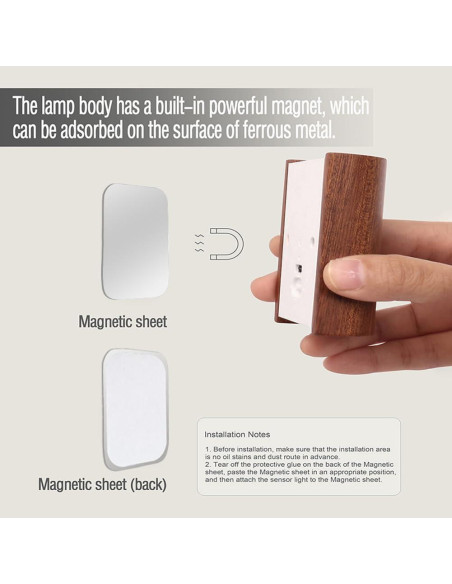 Lámpara de Pared LED Inteligente LANDGOO 2700-3000K con Sensor Lámpara de Pared LED Inteligente LANDGOO 2700-3000K con Sensor