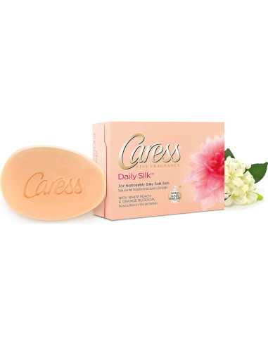 Jabón Caress Seda Diaria 2 Barras 106 g - Hidratante Floral