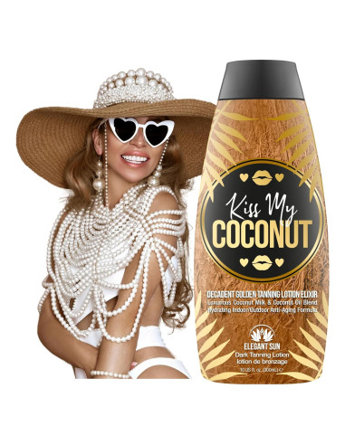 Loción Bronceadora Unisex Elegant Sun 286g Coco Hidratante
