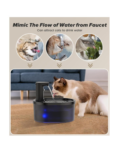 Fuente de Agua Inalámbrica Shandus para Gatos 3L con Batería