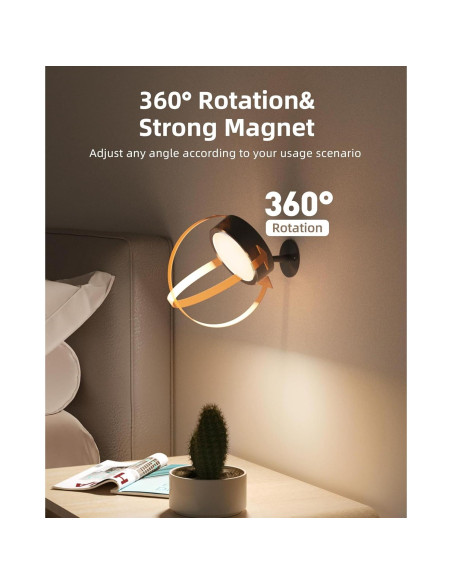 EZVALO Lámpara de Pared LED Recargable 5500mAh Control Remoto EZVALO Lámpara de Pared LED Recargable 5500mAh Control Remoto