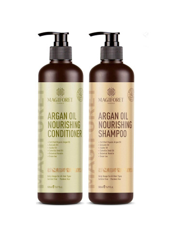 Juego de Champú y Acondicionador Orgánico MagiForet 2 x 500 ml