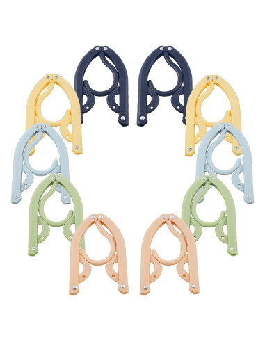 Perchas de Viaje Plegables WaWacomp 10 Pcs Compactas