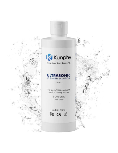 Limpiador de Joyas KUNPHY 120ml - Solución Limpiadora Sónica Limpiador de Joyas KUNPHY 120ml - Solución Limpiadora Sónica