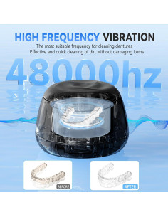 Limpiador Ultrasonido KUNPHY para Retenedores y Joyería 48kHz 2