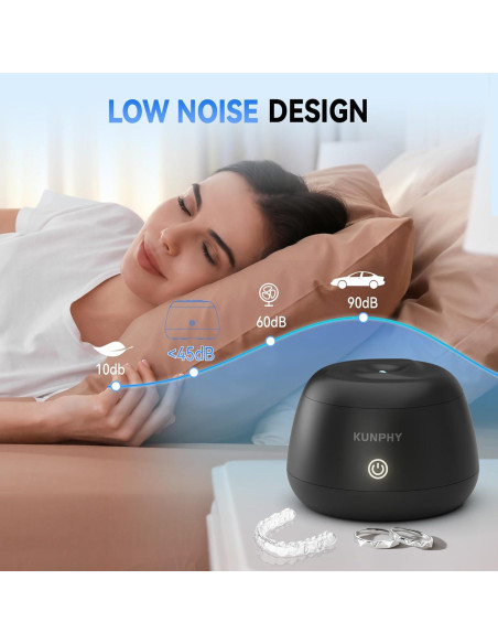 Limpiador Ultrasonido KUNPHY para Retenedores y Joyería 48kHz Limpiador Ultrasonido KUNPHY para Retenedores y Joyería 48kHz