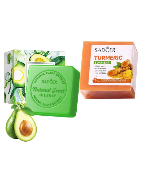 Jabón de Cúrcuma y Aguacate Etuanxi 200g - Hidratante y Suave Jabón de Cúrcuma y Aguacate Etuanxi 200g - Hidratante y Suave