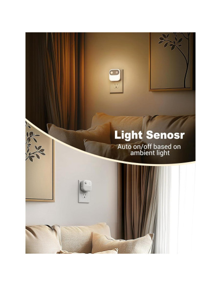 Luz Nocturna JandCase con Sensor de Movimiento 2 Pzs 3000K-5000K Luz Nocturna JandCase con Sensor de Movimiento 2 Pzs 3000K-5000K