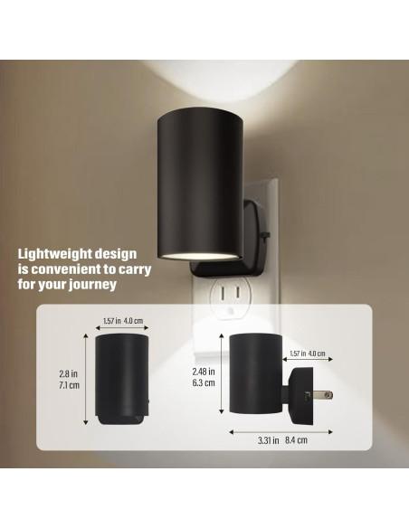 Luz Nocturna Enchufable NOVELUX 5700K LED Ajustable 2 Pz Luz Nocturna Enchufable NOVELUX 5700K LED Ajustable 2 Pz