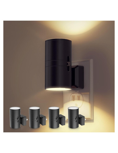 Luz Nocturna LED Regulable LOHAS 4 Piezas 3000K Sensor Luz Nocturna LED Regulable LOHAS 4 Piezas 3000K Sensor