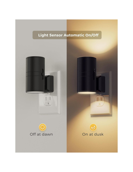 Luz Nocturna LED Regulable LOHAS 4 Piezas 3000K Sensor Luz Nocturna LED Regulable LOHAS 4 Piezas 3000K Sensor