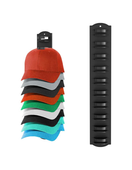 Soporte para Gorras de Béisbol MSKEI Negro 10 Gorras Soporte para Gorras de Béisbol MSKEI Negro 10 Gorras