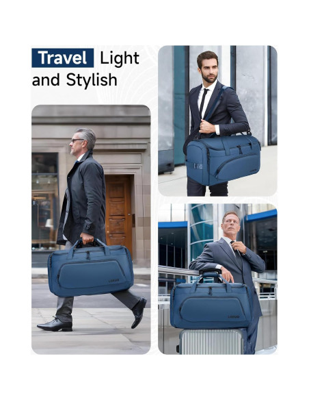 Bolsa de Viaje Impermeable LOEUO 3 en 1 para Ropa Azul Bolsa de Viaje Impermeable LOEUO 3 en 1 para Ropa Azul