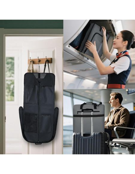 Bolsa de Ropa de Viaje Goloni Gris 63.5x61x5.08 cm Impermeable Bolsa de Ropa de Viaje Goloni Gris 63.5x61x5.08 cm Impermeable