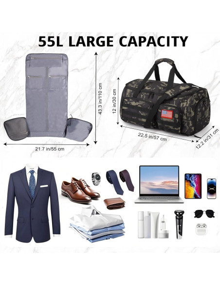 Bolsa Táctica 3-en-1 ATRIPACK 55L Resistente al Agua Bolsa Táctica 3-en-1 ATRIPACK 55L Resistente al Agua