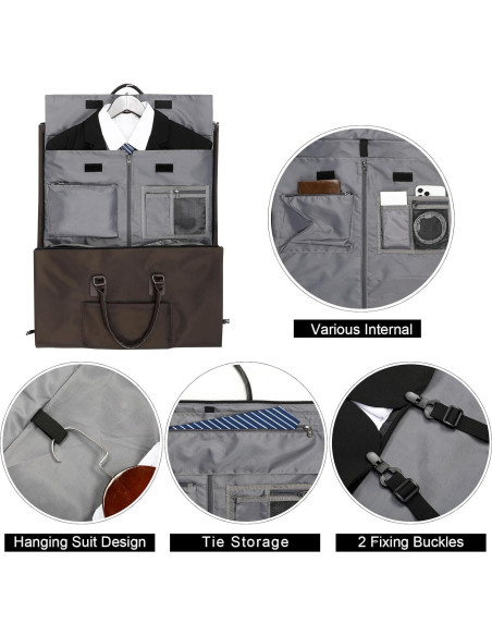 Bolsa de Ropa Convertible Modoker 45L Impermeable Marrón Bolsa de Ropa Convertible Modoker 45L Impermeable Marrón