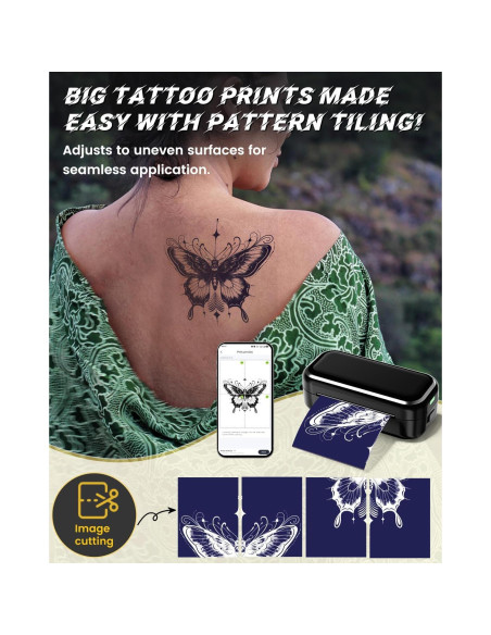 Impresora de Plantillas de Tatuaje Memoqueen TP31 Mini Bluetooth Impresora de Plantillas de Tatuaje Memoqueen TP31 Mini Bluetooth