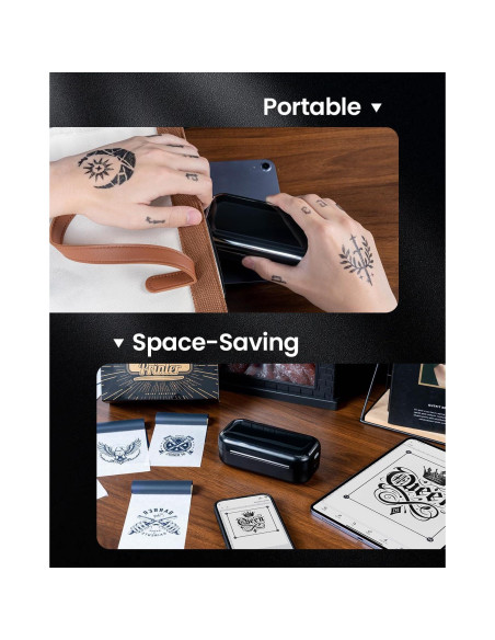 Impresora de Plantillas de Tatuaje Memoqueen TP31 Mini Bluetooth Impresora de Plantillas de Tatuaje Memoqueen TP31 Mini Bluetooth