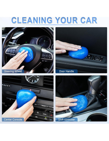 Gel de limpieza reutilizable JUSTTOP para automóviles 181g