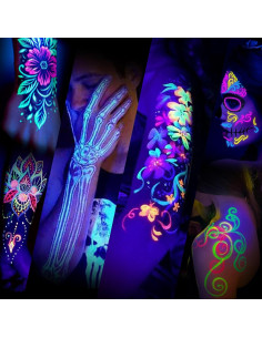 Juego de Tinta para Tatuajes Ybeauty 8 Colores 15ml Fluorescente 2