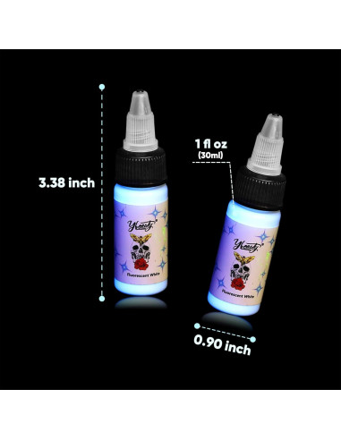Juego de Tinta para Tatuajes Ybeauty 8 Colores 15ml Fluorescente