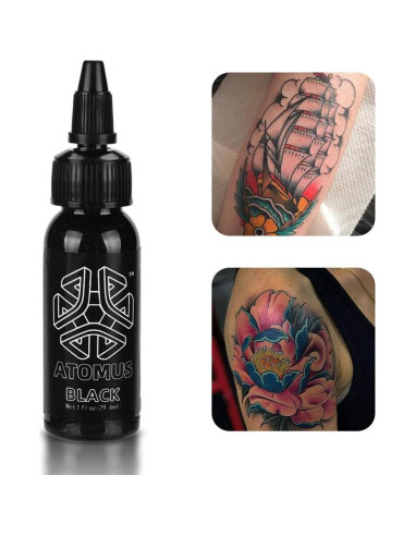Tinta para Tatuajes JimKing 30ml Pigmento Negro Natural