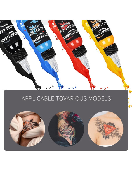 Tinta para Tatuajes Profesional GTARTISTOO 14 Colores 30ml Tinta para Tatuajes Profesional GTARTISTOO 14 Colores 30ml