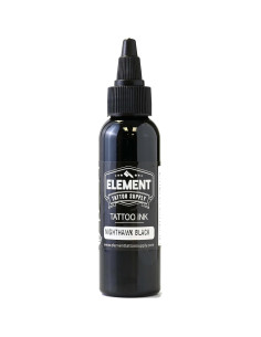 Tinta de Tatuaje Negra Element 60ml para Contorno y Sombreado 2