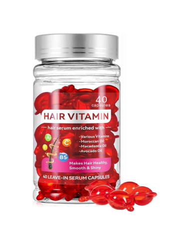 Suero Tratamiento Capilar MULPG 40 Cápsulas Vitaminas A C E Pro B5