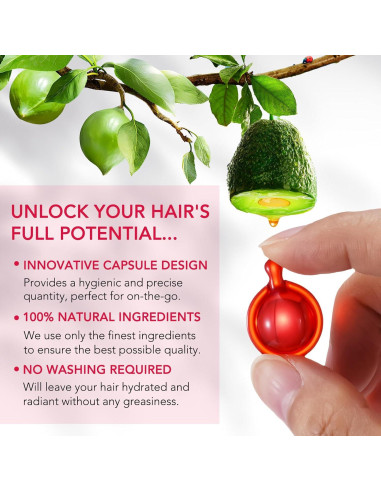 Cápsulas de Vitaminas para el Cabello - Suero Capilar 40 Unidades