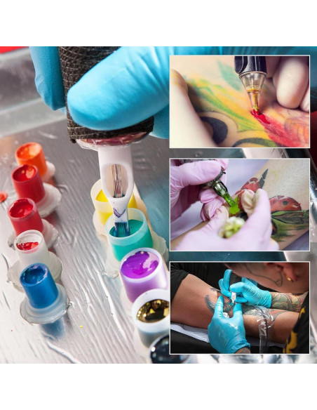 Tazas de Tinta para Tatuajes Prgislew 1000Pcs 8mm Desechables Tazas de Tinta para Tatuajes Prgislew 1000Pcs 8mm Desechables