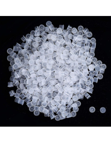 Tazas de Tinta Medianas DOWEI 500pcs 11x13mm Plástico Blanco