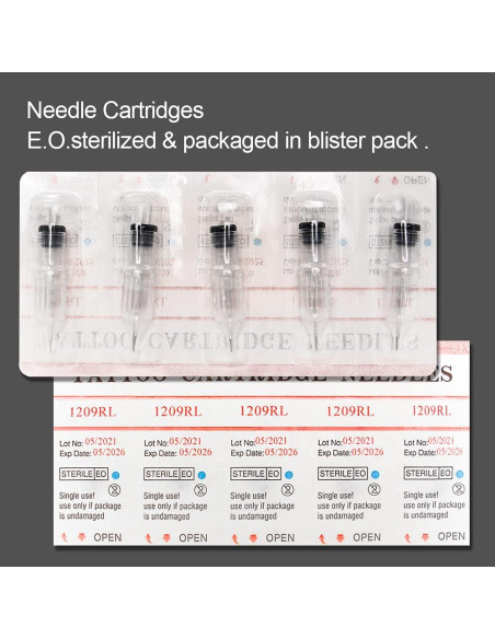 Cartuchos de Agujas de Tatuaje Autdor 120Pcs Liner Shader Magnum Cartuchos de Agujas de Tatuaje Autdor 120Pcs Liner Shader Magnum