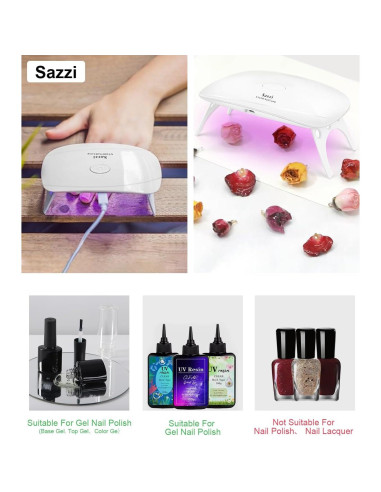 Lámpara UV LED Sazzi UNL24 para Uñas en Gel 24W