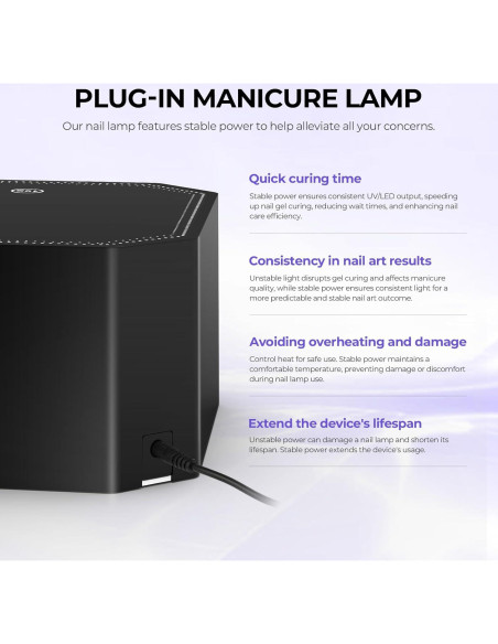 Lámpara UV LED Lavinda 54W para Uñas con Pantalla LCD Lámpara UV LED Lavinda 54W para Uñas con Pantalla LCD