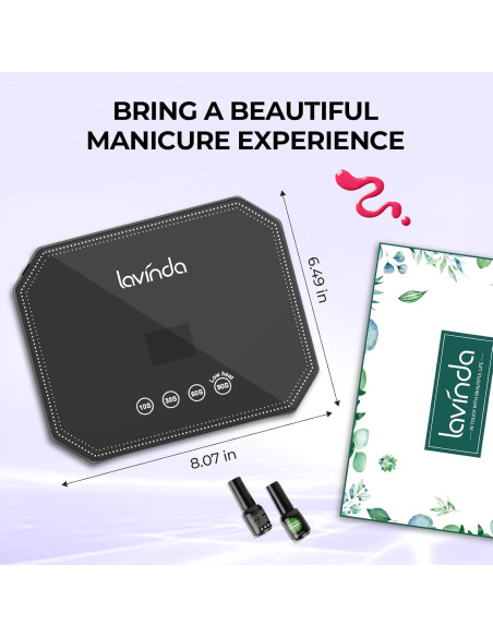 Lámpara UV LED Lavinda 54W para Uñas con Pantalla LCD Lámpara UV LED Lavinda 54W para Uñas con Pantalla LCD