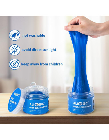 Gel de Limpieza Universal ALIOBC 190 g - Putty para Autos y Teclados