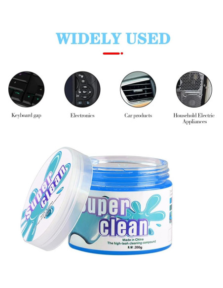 Gel de limpieza para coche KHGUZ 160g azul - Multiusos Gel de limpieza para coche KHGUZ 160g azul - Multiusos