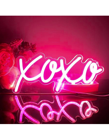 Luz de Neón LED ToBe-U XOXO 13x30cm Decorativa USB