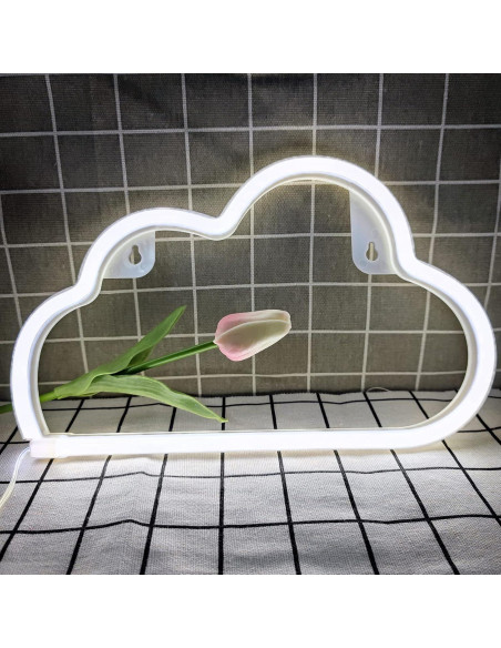 Luz LED Nube Neon Yline 29.2x18.8cm Decoración Pared Luz LED Nube Neon Yline 29.2x18.8cm Decoración Pared