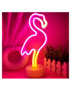 Luz de Neón LED Flamingo Rosa VIFULIN - Decoración Infantil