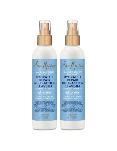 SheaMoisture Spray Acondicionador Sin Enjuague 2-Pack - Miel de Manuka y Yogur 226 g