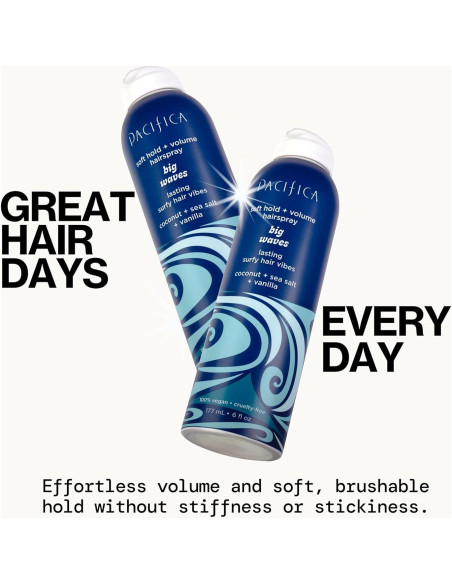 Laca para el Cabello Pacifica Big Waves 177 ml - Coco y Vainilla Laca para el Cabello Pacifica Big Waves 177 ml - Coco y Vainilla