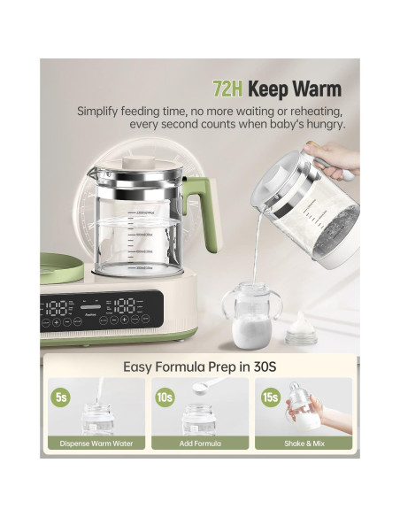 Calentador de Biberones Multifuncional Feekaa 3 en 1 44oz Calentador de Biberones Multifuncional Feekaa 3 en 1 44oz