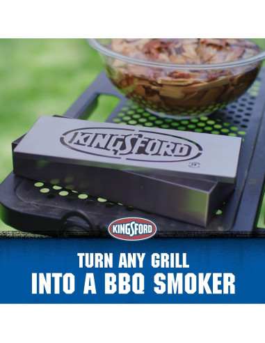 Caja de Ahumado Kingsford de Acero Inoxidable para Parrilla