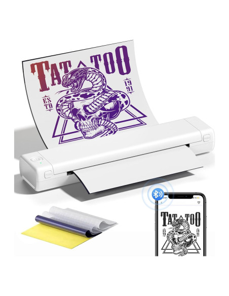 Impresora de Plantillas de Tatuaje Phomemo M08F Inalámbrica Impresora de Plantillas de Tatuaje Phomemo M08F Inalámbrica