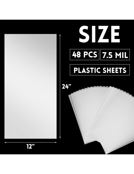 Hojas de Plantilla en Blanco Frienda 48 Unidades 30.48x60.96cm Hojas de Plantilla en Blanco Frienda 48 Unidades 30.48x60.96cm